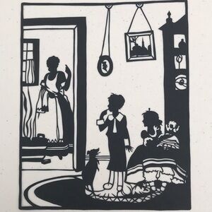 🔥ON SALE🔥Bath Time💖 Handmade PaperCut Silhouette Scherenschn…